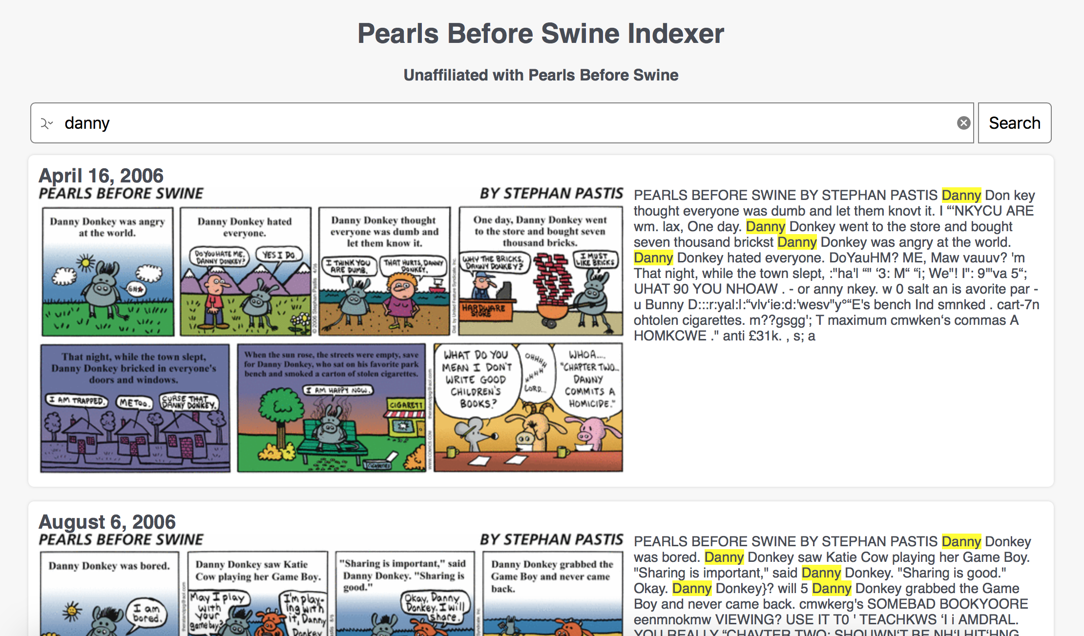 Pearls Indexer