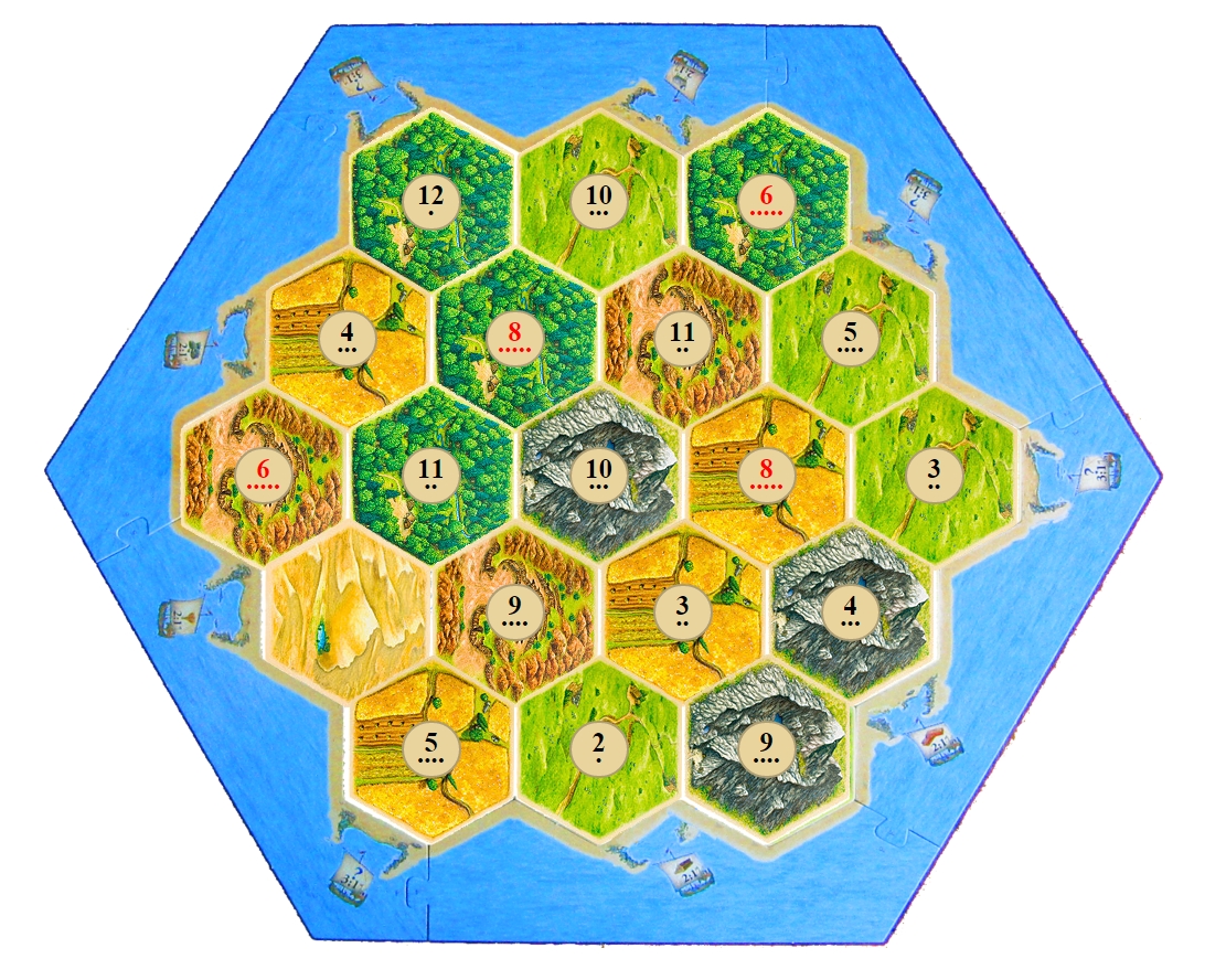 settlers of catan board setup